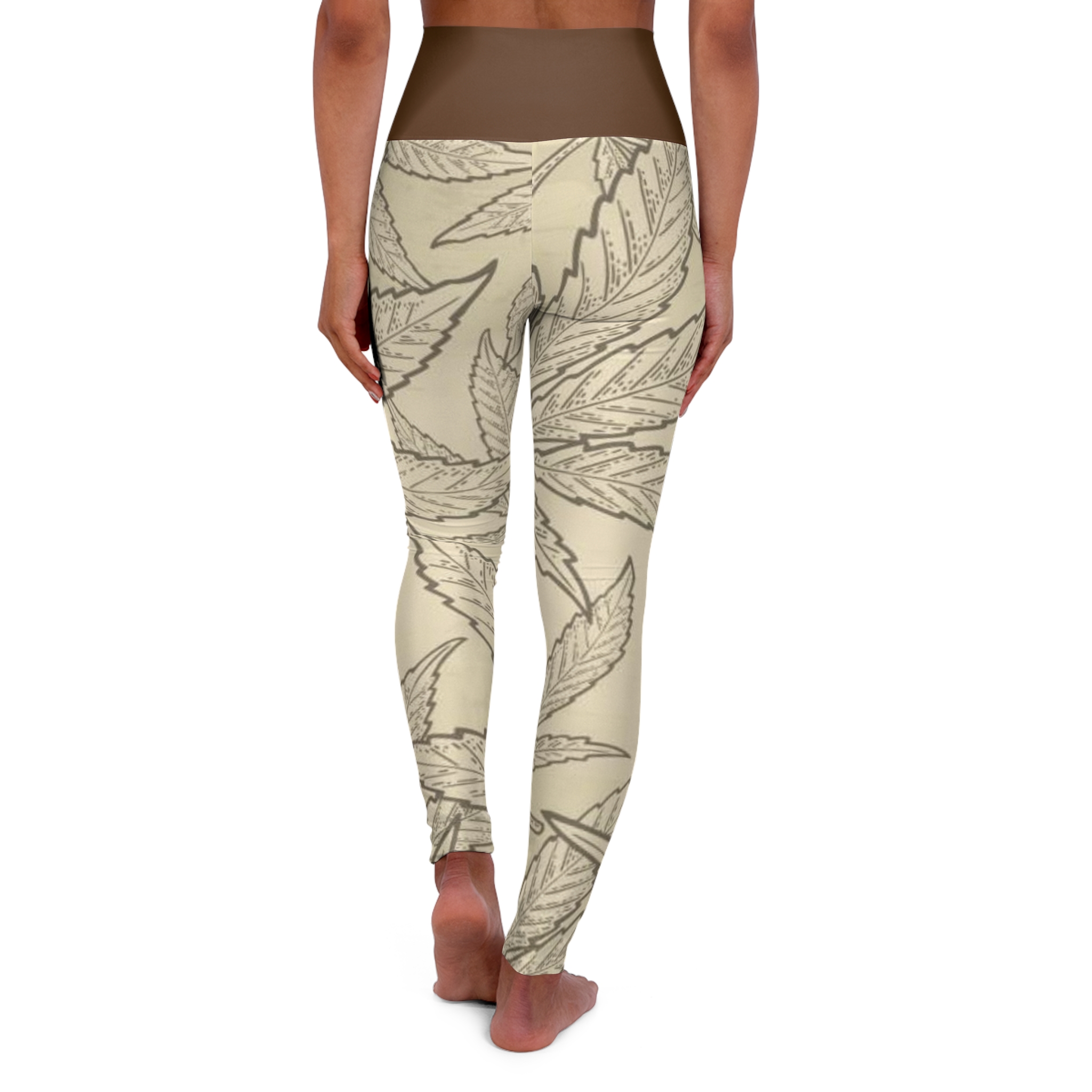 High Waisted Yoga Leggings (AOP) - Image 2