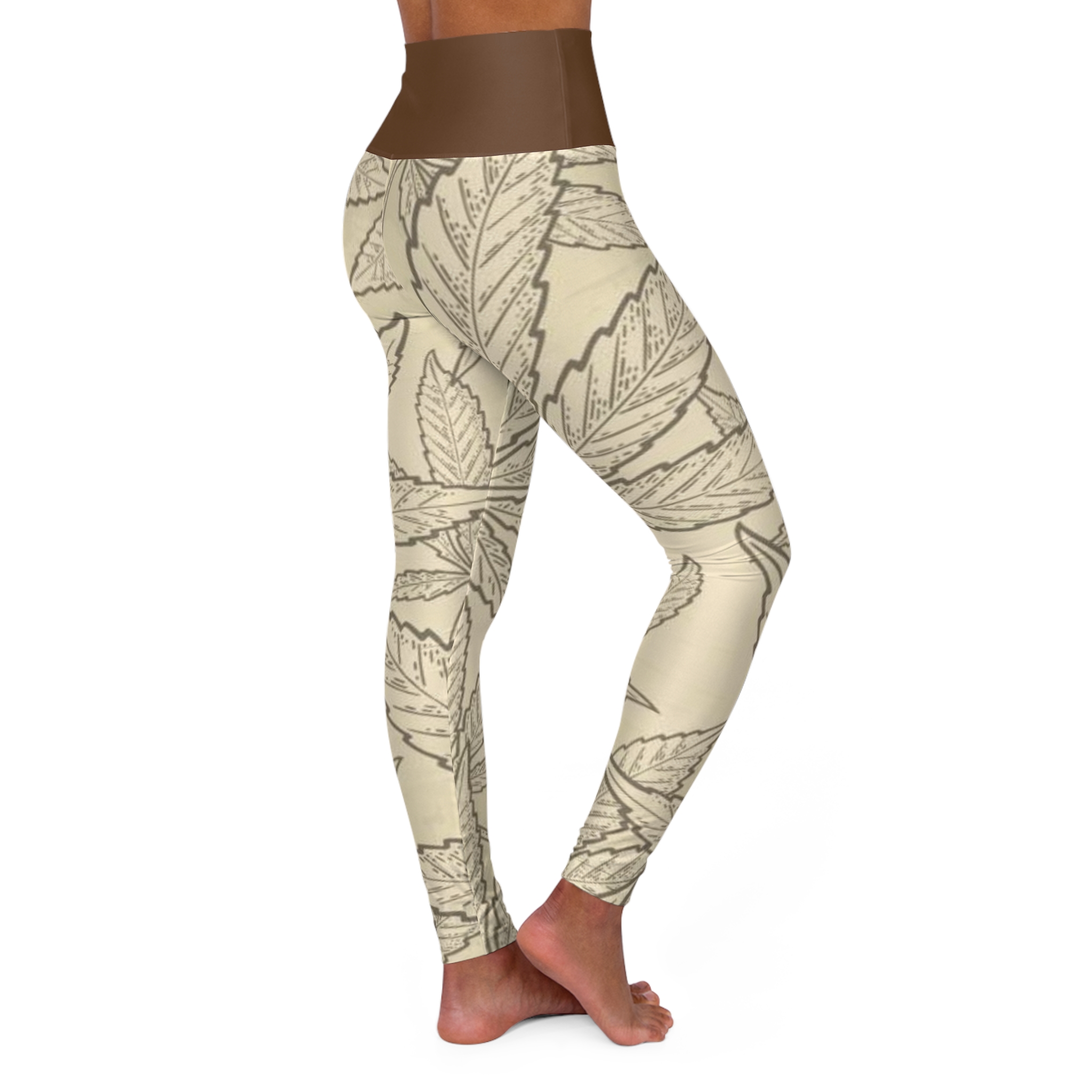 High Waisted Yoga Leggings (AOP) - Image 4