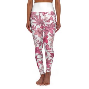 High Waisted Yoga Leggings (AOP)