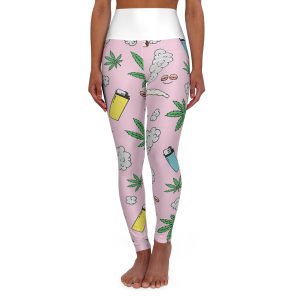 High Waisted Yoga Leggings (AOP)