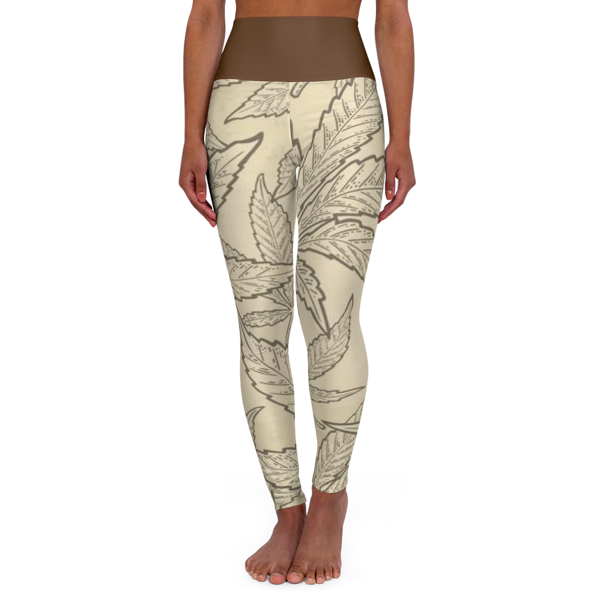 High Waisted Yoga Leggings (AOP)