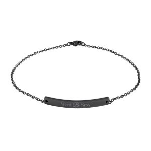 Curved Bar Anklet (Engraving)