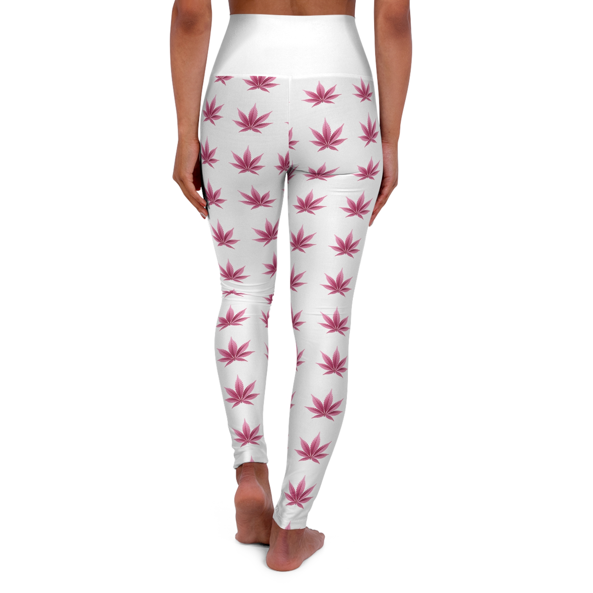 High Waisted Yoga Leggings (AOP) - Image 2