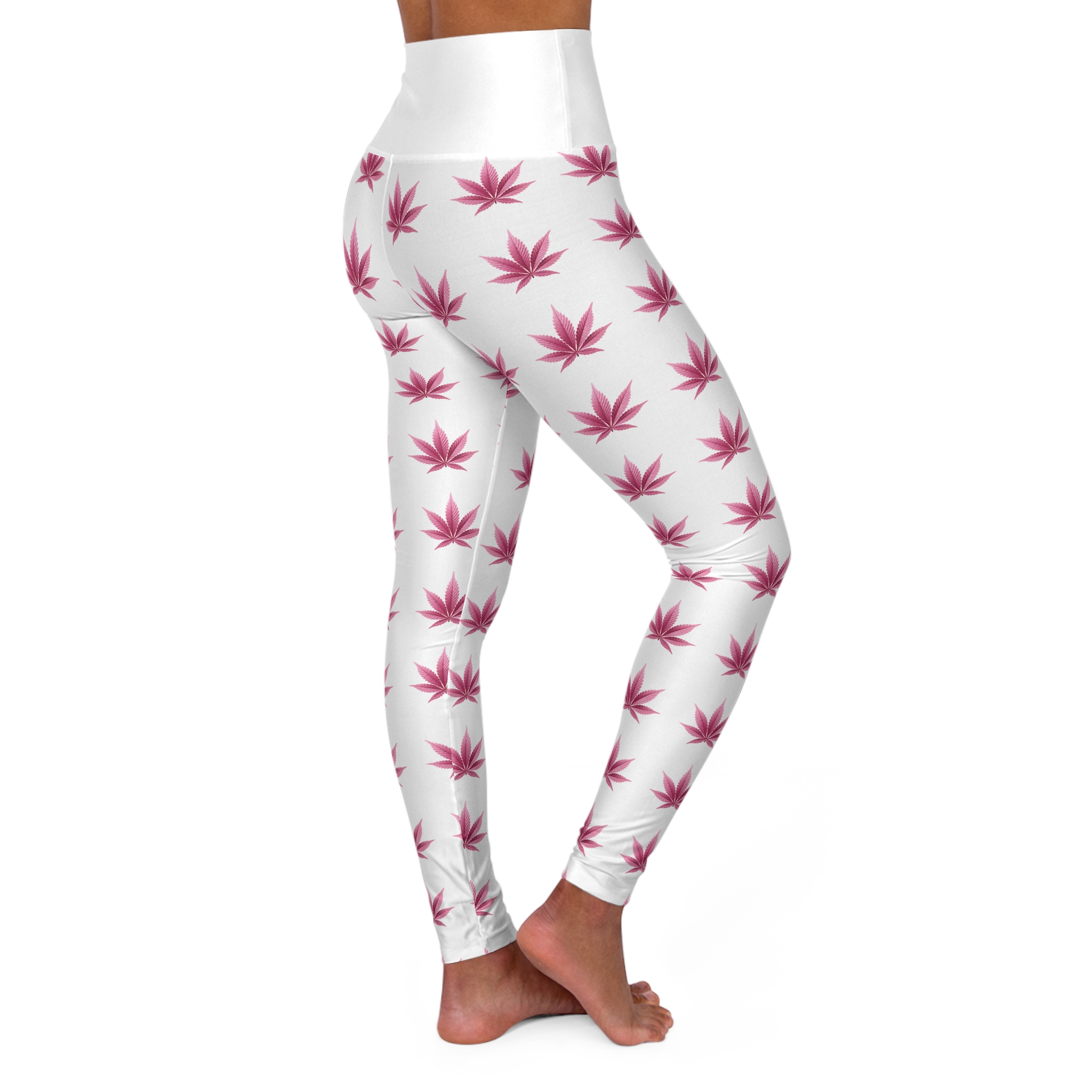 High Waisted Yoga Leggings (AOP) - Image 4