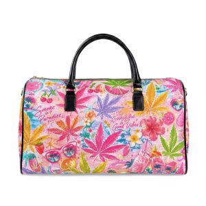 Faux Leather Travel Bag