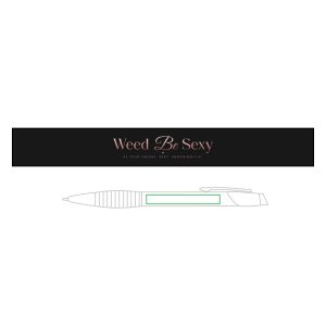 Brass Ballpoint Pen with Gripper (Engraving)