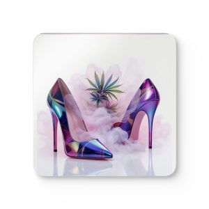 Hardboard Coasters with Cork Bottom (Set of 4)