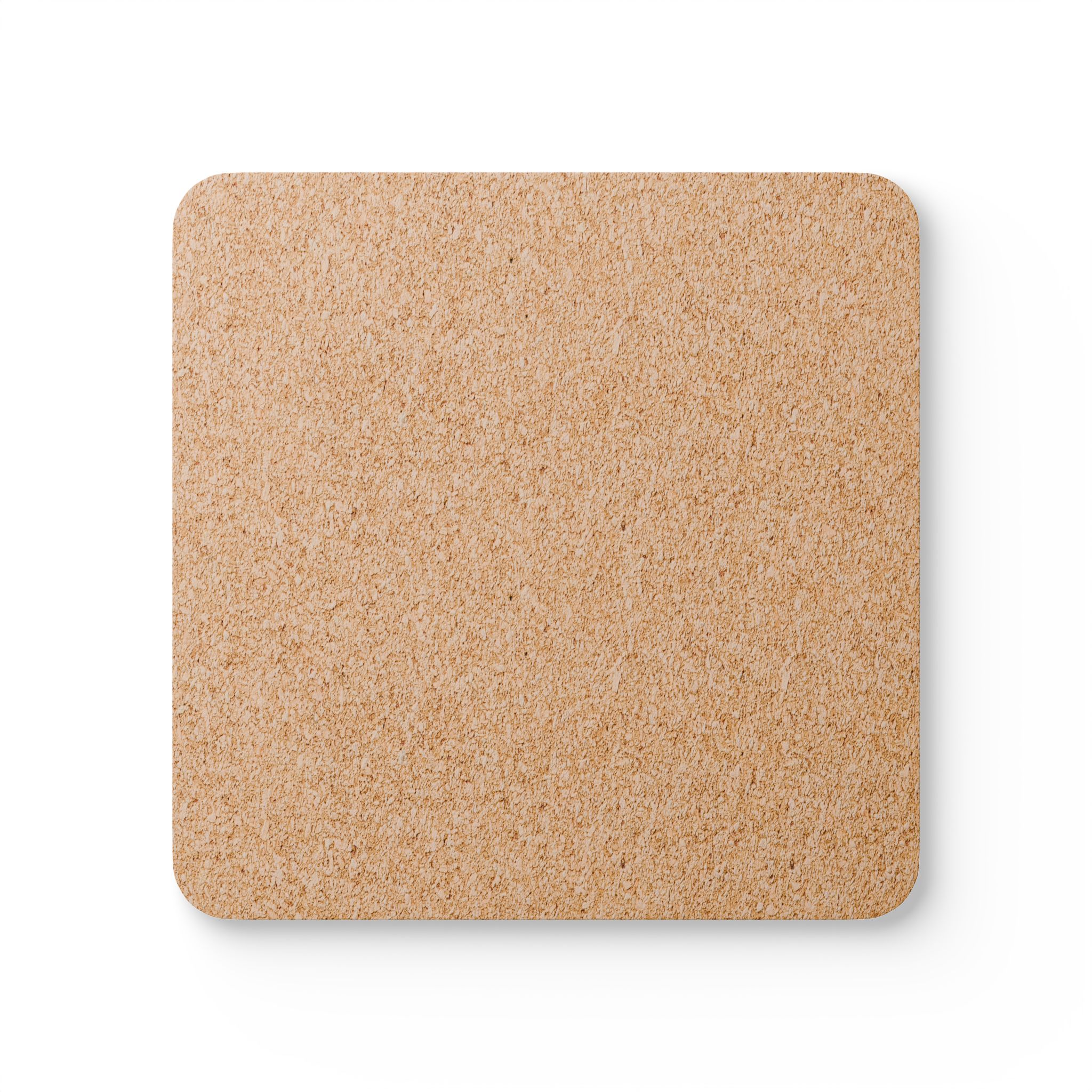 Hardboard Coasters with Cork Bottom (Set of 4) - Image 2
