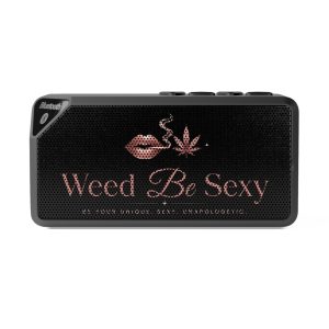 Bluetooth Speaker — "Weed Be Sexy" Lip & Leaf Portable Speaker