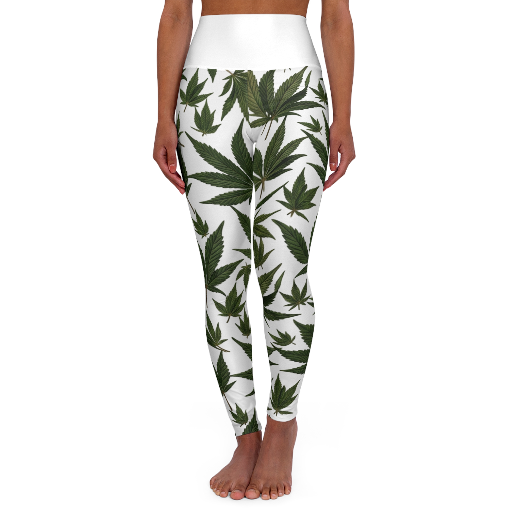 High Waisted Yoga Leggings (AOP)