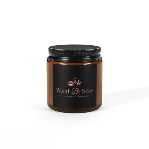 Scented Soy Candle (Multi-Size, Amber Jar)
